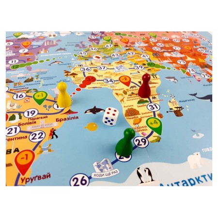 Игра-ходилка Путешествуем по миру, ZIRKA 520719 Игра-ходилка Путешествуем по миру, ZIRKA 520719
