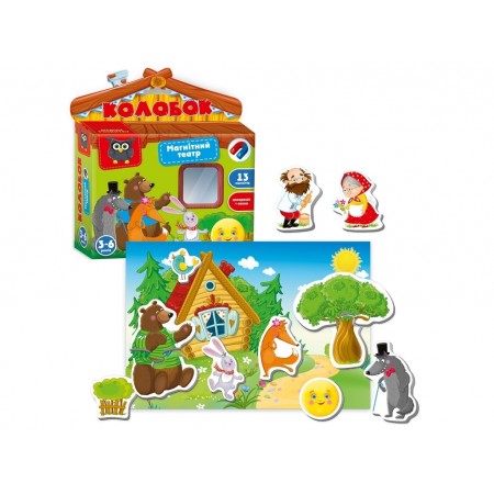 Магнитный театр Академия развития Колобок, Vladi Toys VT3206-30