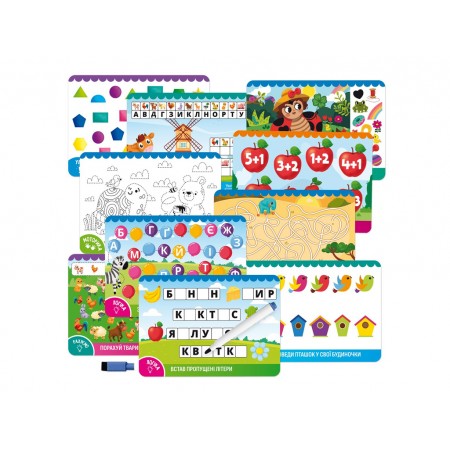 Гра розвиваюча Vladi Toys картки пиши-стирай "Коник" VT5010-41 Гра розвиваюча Vladi Toys картки пиши-стирай "Коник" VT5010-41
