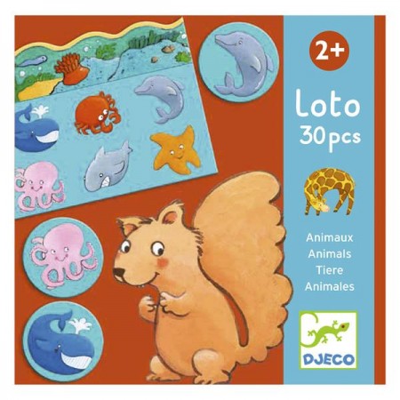 Дитяче лото Djeco Тварини DJ08120 Дитяче лото Djeco Тварини DJ08120