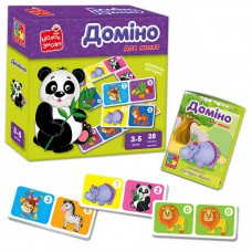  Доміно "Зоопарк" - VT 2100-07 укр. "Vladi Toys", 28 шт, в коробці