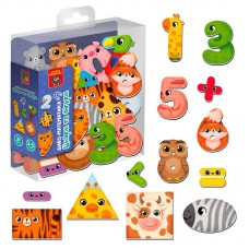 Магнитная развивающая игра Vladi Toys математика цифры фигуры