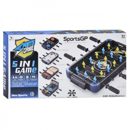 Настольная игра 5в1 BabyToys 961-5 на штангах для детей