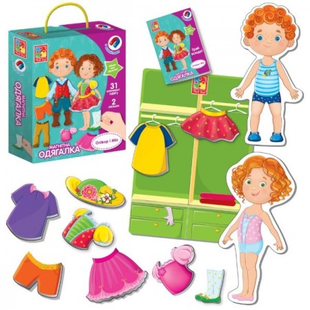 Игра настольная Vladi Toys магнитная одевалка. Оливер и Мия VT3702-12 180 x 50 x 230 , возраст 3-6 Игра настольная Vladi Toys магнитная одевалка. Оливер и Мия VT3702-12 180 x 50 x 230 , возраст 3-6