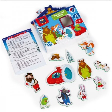 Игра настольная Vladi Toys магнитный театр Академия развития "Перчатка" VT3206-28 185 x 45 x 190 , возраст 3+