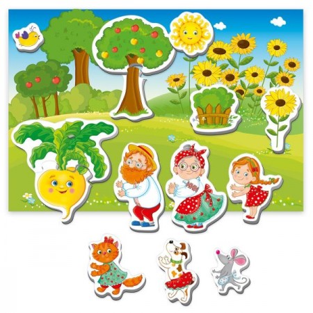 Гра настільна Vladi Toys магнітний театр Академія розвитку "Ріпка" VT3206-29 Вік: 3-6 років.
Розмір: 185 x 45 x 190 мм