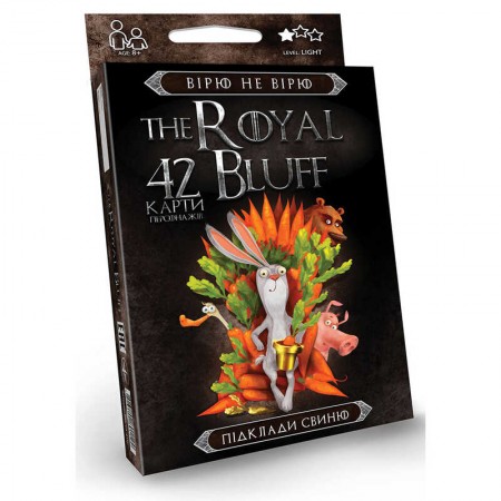 Настільна карткова гра The Royal Bluff Danko Toys від 2 років Настільна карткова гра The Royal Bluff Danko Toys від 2 років