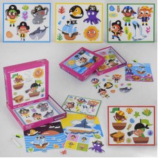 Магнітні пазли BabyToys з дошкою для малювання маркером Магнітні пазли BabyToys з дошкою для малювання маркером