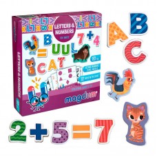 Магнитная игра Magdum ML4031-09 с буквами и цифрами