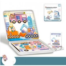 Магнитная игра BabyToys транспорт и животные с маркером, металлический бокс Магнитная игра BabyToys транспорт и животные с маркером, металлический бокс