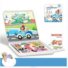 Магнитная игра для детей BabyToys спецтехника животные с маркером Магнитная игра для детей BabyToys спецтехника животные с маркером