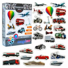 Набор магнитов Magdum Transport 25 шт детский