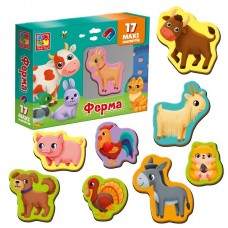 Магнитный набор Vladi Toys Ферма VT 3106-24, 17 элементов