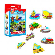 Набор магнитов Vladi Toys Транспорт VT3106-12 для детей