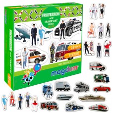 Магнитный набор Magdum ML4031-31 Профессии и транспорт 58 шт
