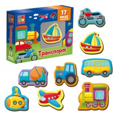 Магнитный набор Vladi Toys Транспорт VT 3106-26, 17 элементов