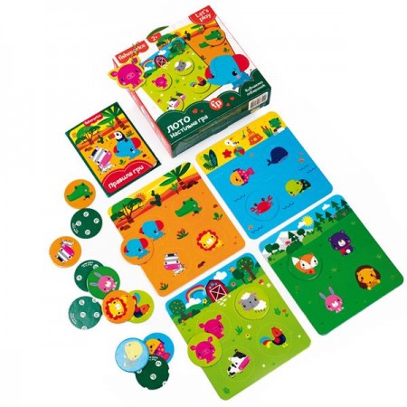 Настольная игра Fisher Price Лото Зверята VT2910-01