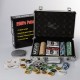 Настольная игра M 2779 покер, 200 фишек, карты, кубик, в чемодане