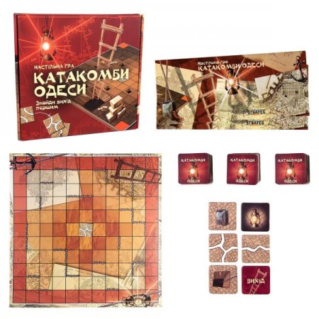 Настольная игра Strateg Катакомбы Одессы на укр. языке 30285 Настольная игра Strateg Катакомбы Одессы на укр. языке 30285