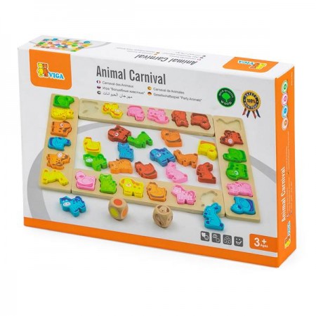 Настольная игра Viga Toys Карнавал зверят