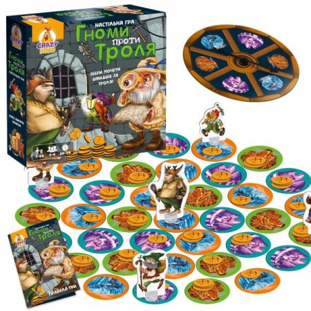 Настольная игра Vladi Toys Гномы против тролля VT8055-36