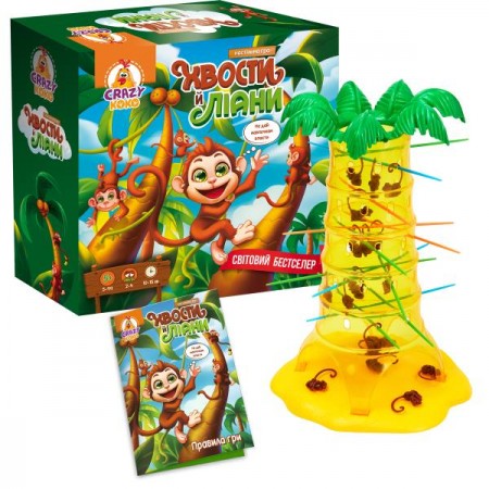 Настільна гра Vladi Toys Хвости та ліани VT8055-39 Настільна гра Vladi Toys Хвости та ліани VT8055-39
