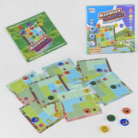 Настольная игра 4FUN Малюнки та логіка Жители озера от 2 лет