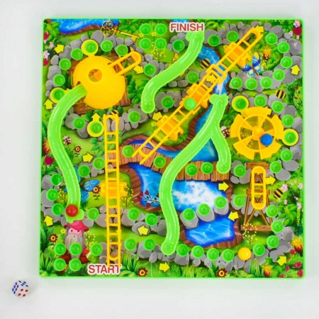 Настольная игра Змийки и лестницы 4FUN для детей от 2 лет