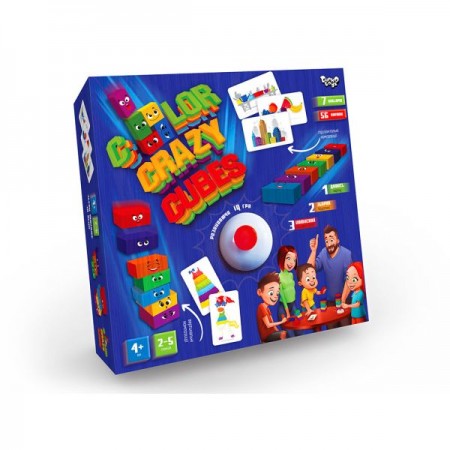 Развивающая настольная игра "Color Crazy Cubes" укр Развивающая настольная игра "Color Crazy Cubes" укр