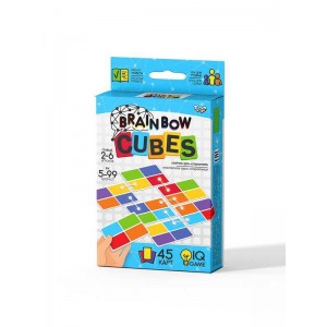  Розважальна настільна гра "Brainbow CUBES" G-BRC-01-01 "Danko Toys", ОПИС УКР/РОС. МОВАМИ