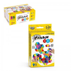  Настільна розважальна гра "Brainbow HEX" G-BRH-01-01 "Danko Toys", ОПИС УКР/РОС. МОВАМИ