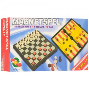 Шахматы 2029 магнитные, 3в1 нарды, шашки