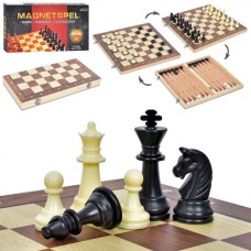 Шахматы W2804M 3в1(шашки, нарды), игровое поле (дерев), фигуры-пластик, шахматные фигуры-магнитные, в кор-ке Шахматы W2804M 3в1(шашки, нарды), игровое поле (дерев), фигуры-пластик, шахматные фигуры-магнитные, в кор-ке