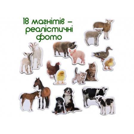 Набір магнітів Farm Mom and Baby Magdum ML4031-08 EN Набір магнітів Farm Mom and Baby Magdum ML4031-08 EN