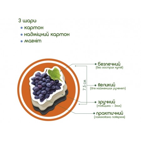 Набор магнитов Fruits and berries Magdum ML4031-11 EN