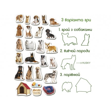 Набор магнитов Breeds of dogs Magdum ML4031-20EN