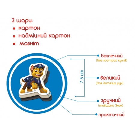 Набор магнитов Щенок патруль Веселые приключения Magdum ML4034-01 Набор магнитов Щенок патруль Веселые приключения Magdum ML4034-01