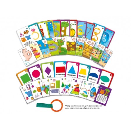 Карточки на ремне, Цифры и фигуры, Vladi Toys VT2000-11 Карточки на ремне, Цифры и фигуры, Vladi Toys VT2000-11