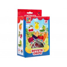 Мягкие магниты Фрукты, овощи, Vladi Toys VT3106-11