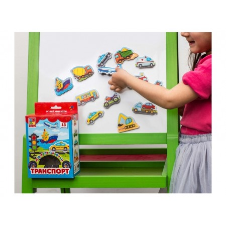 М'які магніти Транспорт, Vladi Toys VT3106-12 М'які магніти Транспорт, Vladi Toys VT3106-12