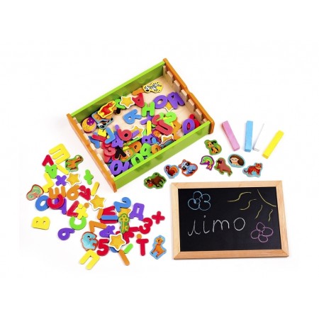 Магнитный набор, Алфавит и математика 2в1, Vladi Toys VT5411-17 Магнитный набор, Алфавит и математика 2в1, Vladi Toys VT5411-17