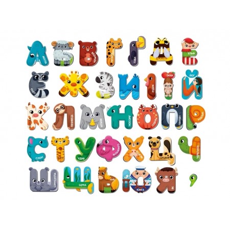 Магнитная игра Чудо-буквы, Алфавит, Vladi Toys VT5411-18