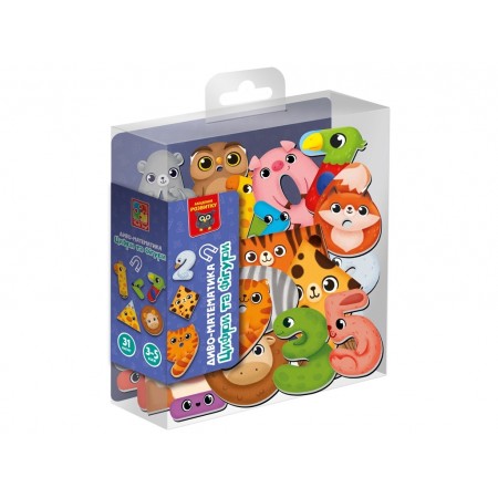 Магнитная игра, Чудо-математика, Цифры и фигуры, Vladi Toys VT5411-19 Магнитная игра, Чудо-математика, Цифры и фигуры, Vladi Toys VT5411-19