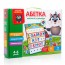 Азбука з магнітною дошкою Vladi Toys VT5412-01 Вік: 4-6 років.
Розмір: 355 x 80 x 270 мм