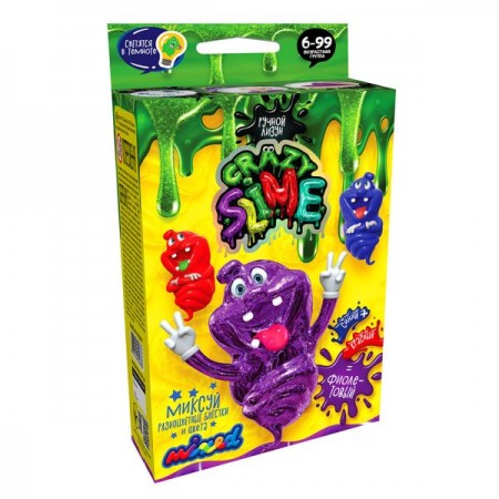 Безопасный образовательный набор для проведения опытов "Crazy Slime" мини укр ДАНКО ТОЙС