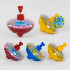 Юла BabyToys 878-3 А с подсветкой на батарейках, 4 цвета
