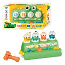 Ігровий центр 53179 "WToys", “Діно”, ОЗВУЧУВАННЯ УКРАЇНСЬКОЮ МОВОЮ, молоток, стукалка, пальчикова гра, підсвічування, пісня, в коробці