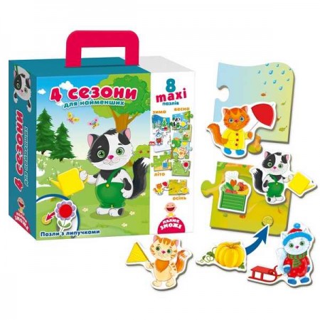 Детская игрушка пазл с липучками 4 сезона Vladi Toys VT2907-04