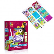 Настольная игра Vladi Toys Ферма магнитная с маркером 34 элемента