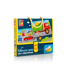 Настольная игра Транспорт с липучками Vladi Toys VT 1302-28